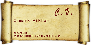 Czmerk Viktor névjegykártya